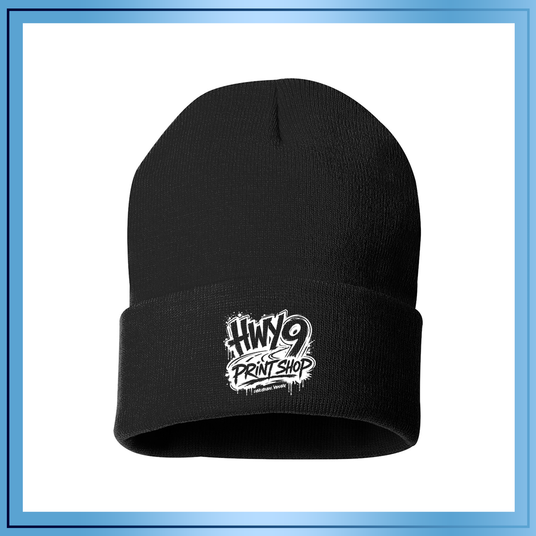 HWY 9 Print Shop Graffiti | Cuffed Beanie