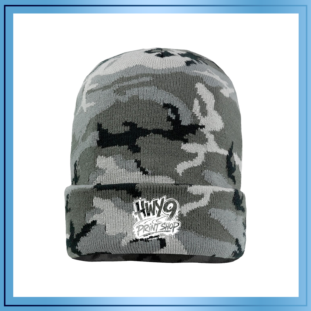 HWY 9 Print Shop Graffiti | Cuffed Beanie