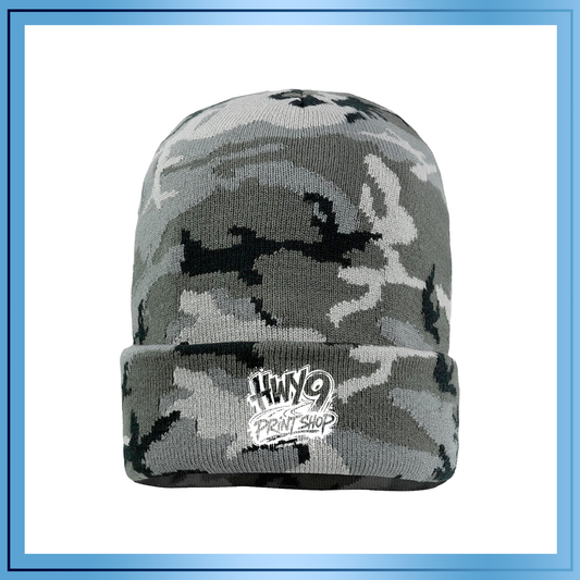 HWY 9 Print Shop Graffiti | Cuffed Beanie