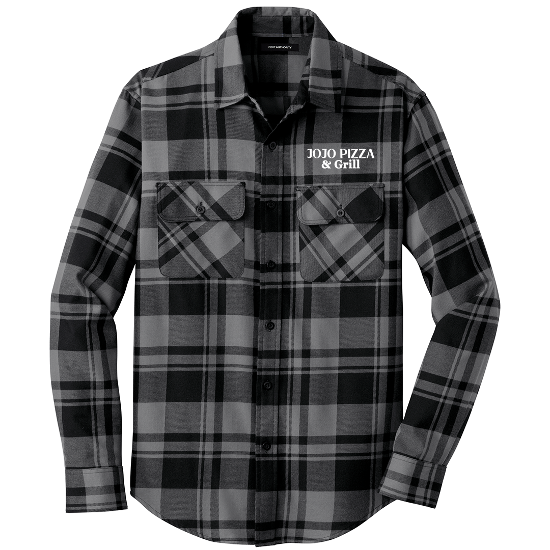 JoJo Pizza & Grill Plaid Flannel