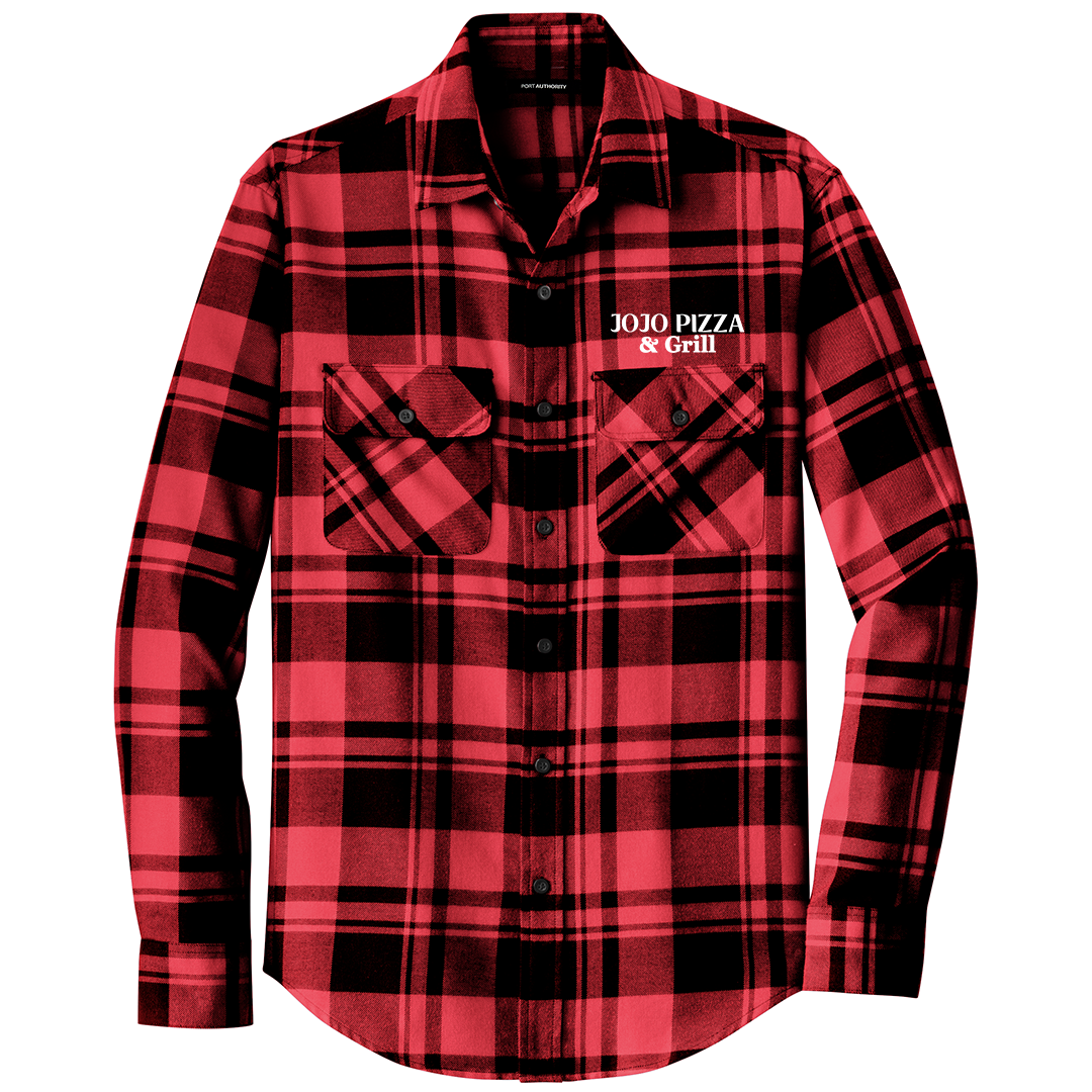 JoJo Pizza & Grill Plaid Flannel